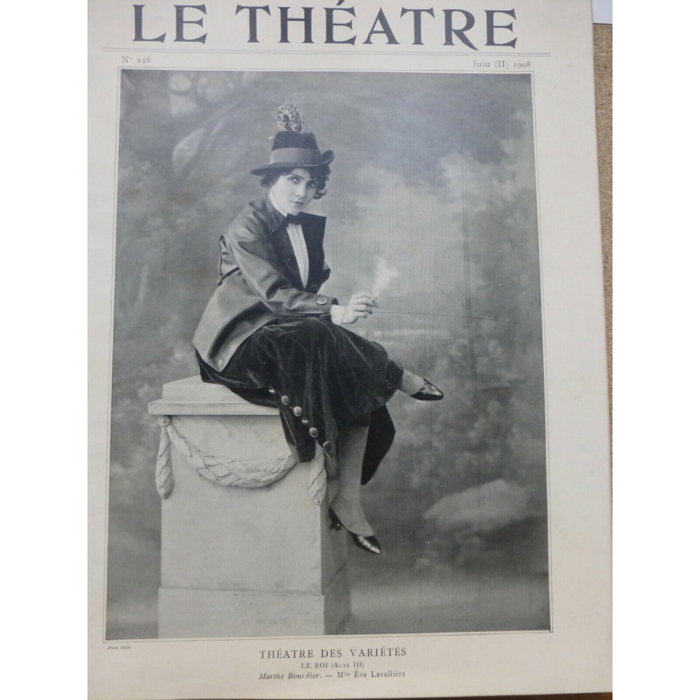 1908 THEATRE EVE LAVALLIERE MERENTIÉ CARMEN BRASSEUR LENDER DEARLY