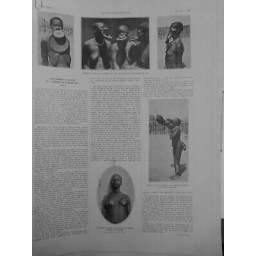 1923 I FEMMES DJINGES PLATEAUX TATOUAGE CICATRICIEL JEUNE FILLE M'BAYE TCHAD