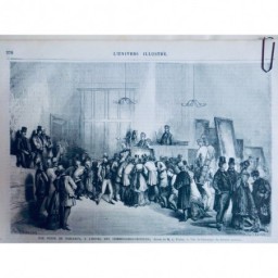 1868 FEMMES PEINTRES VENTE TABLEAUX HOTEL COMMISSAIRES PRISEURS