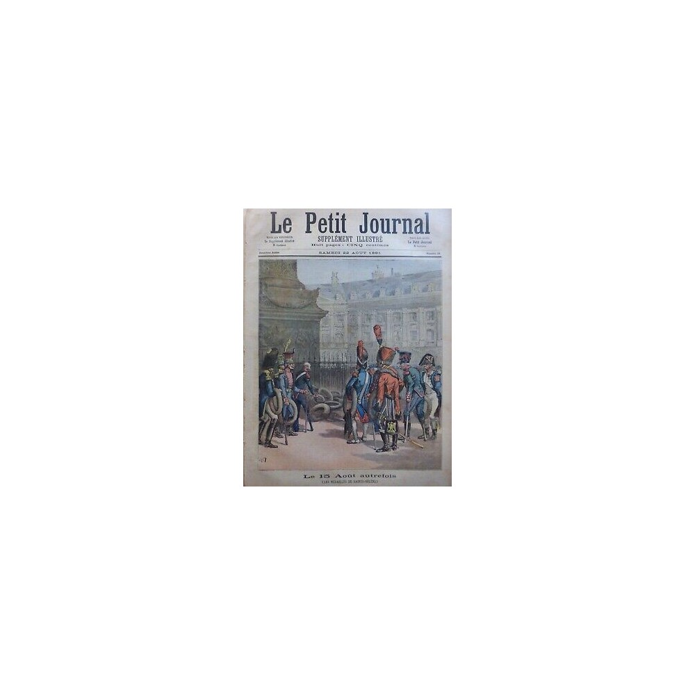 1891 PJ NAPOLEON MEDAILLES SAINT HELENE 15 AOUT AUTREFOIS