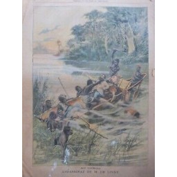 1903 PP CONGO ASSASSINAT M.DE LIVRY