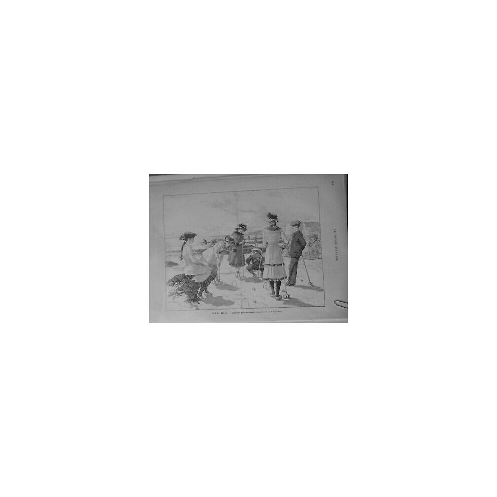 1881 MI JEUX PARTIE CROQUET PLAGE DESIN ADRIEN MARIE