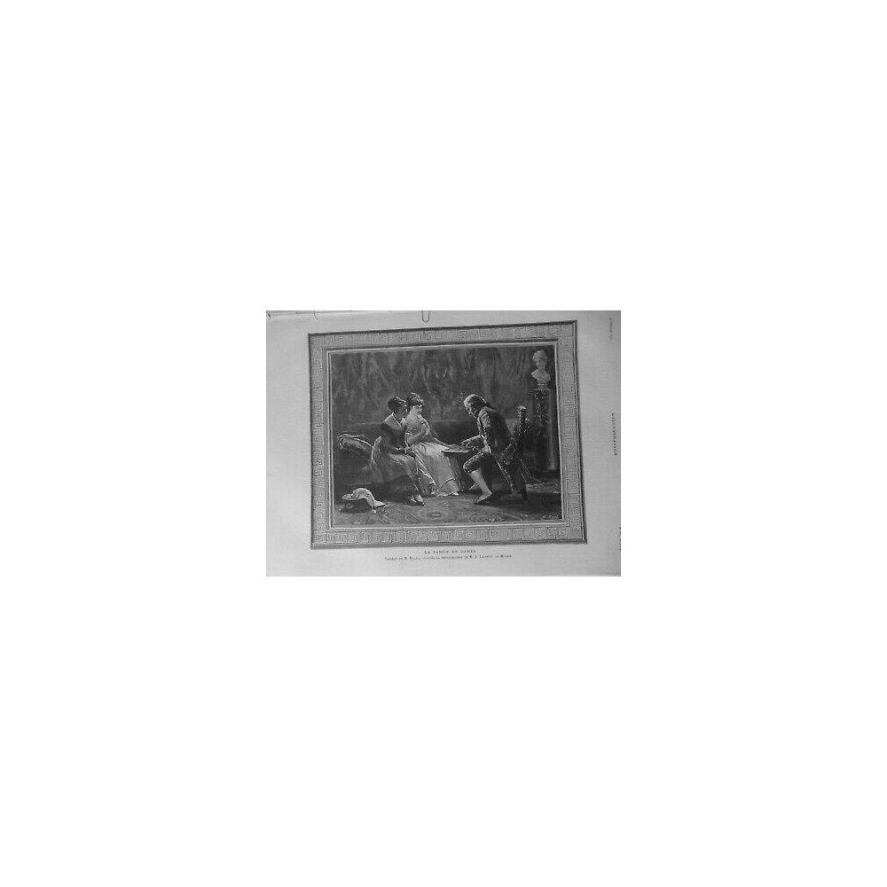 1879 I JEUX PARTIE DAMES TABLEAU M.BALACA