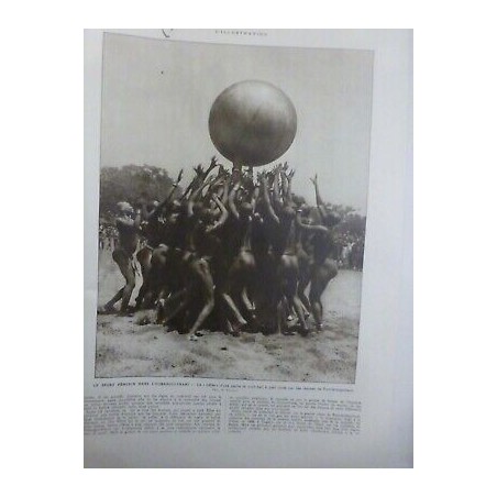 1926 I SPORT FEMININ OUBANGUI CHARI PARTIE PUSH BALL FEMMES FORT ARCHAMBAULT