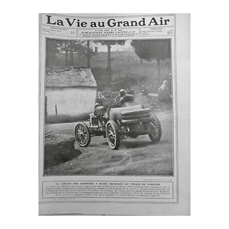 1907 COURSE VOITURE MINERVACIRCUIT ARDENNES MOORE BRABAZON