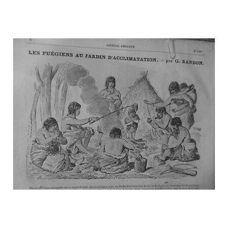 1881 FUEGIENS JARDIN ACLIMATATION