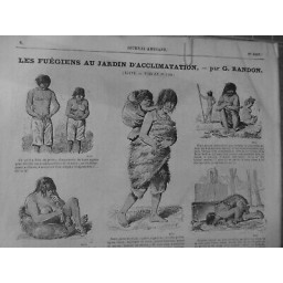 1881 FUEGIENS JARDIN ACLIMATATION G.RANDON