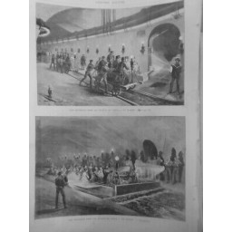 1872 UI EXCURSION EGOUTS PARIS WAGON BATEAU