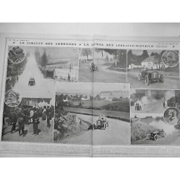 1906 COURSE VOITURE CIRCUIT ARDENNES LORRAINE DIETRICH DURAY VAINQUEUR