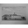 1835 GRAVURE ILE COUVENT ARMENIENS SAINT LAZARE VENISE PERES MEKHITARISTES