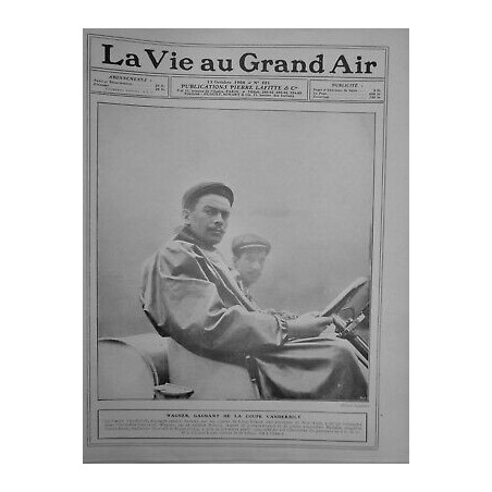 1906 COURSE VOITURE COUPE VANDEBILT WAGNER GAGNANT LONG ISLAND DARRACQ