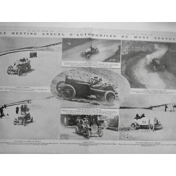 1912 COURSE VOITURE CIRCUIT MONT VENTOUX SOMMET GRUA JUVANON BOILLOT RECORD