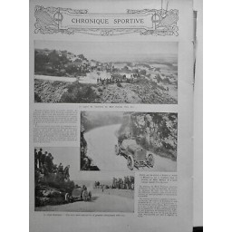 1908 COURSE VOITURE CIRCUIT MONT VENTOUX ASCENSION BABLOT BRASIER VICTOIRE