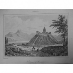 1835 GRAVURE ARMENIE CHATEAU ERZEROUM ERZURUM