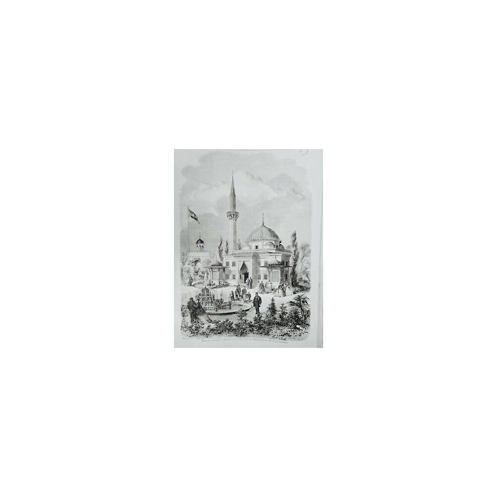 1867 EXPOSITION UNIVERSELLE MOSQUEE CONSTRUITE GOUVERNEMENT TURC