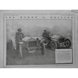 1911 COURSE VOITURE COTE GAILLON BARRÉ BALLOT VOITURETTE VAINQUEURS