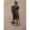 1846 GRAVURE ESPAGNE HOMME JEREZ