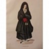 1846 GRAVURE PORTUGAL FEMME PORTO