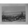 1860 GRAVURE SYRIE DAMAS CARAVANE MECQUE