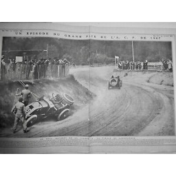 1908 COURSE VOITURE CIRCUIT GRAND PRIX ACF INCIDENT LONDINIERES