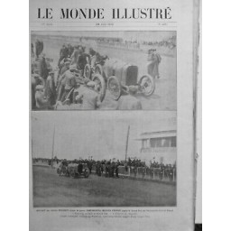 1912 COURSE VOITURE CIRCUIT GRAND PRIX AUTOMOBILE CLUB BOILLOT VAINQUEUR