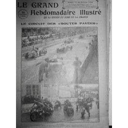 1931 COURSE VOITURE CIRCUIT ROUTES PAVEES DEPART AUTOMOBILES MOTOS