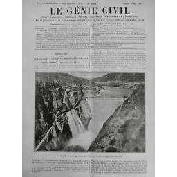 1926 GC BARRAGE USINE HYDRO ELECTRIQUE CAMARASA NOGUERA PALLARESA ESPAGNE