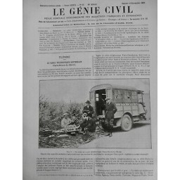 1926 GC CABLE TELEPHONIQUE SOUTERRAIN POSE PARIS ROUEN HAVRE COURANT ALTERNATIF