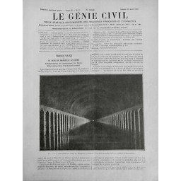 1927 GC ACHEVEMENT CANAL MARSEILLE AU RHONE SOUTERRAIN ROVE MISE EN EAU