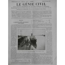 1927 GC NAVIGATION ANGLO FRANCAISE TILBURY DUNKERQUE PAQUEBOT LORRAIN