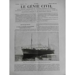 1934 GC CONSTRUCTION NAVALE NAVIRE RECHERCHE OCEANOGRAPHIQUE THEODOR TISSIER