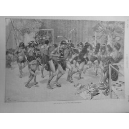 1892 JARDIN ACIIMATATION INDIENS CARAIBES DANSE