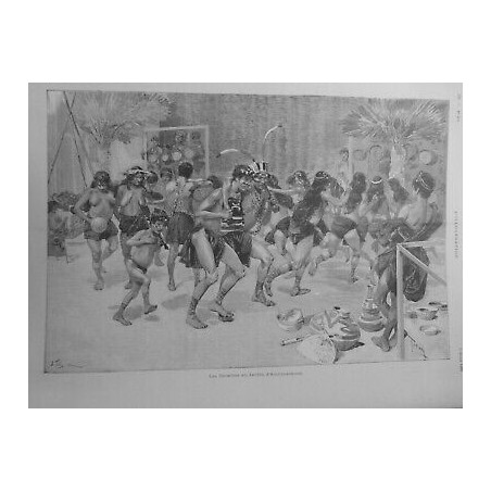 1892 JARDIN ACIIMATATION INDIENS CARAIBES DANSE