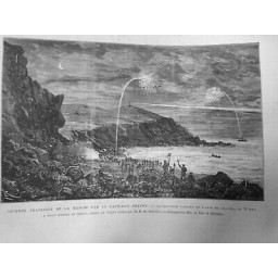 1875 CAPITAINE BOYTON MANCHE GRIS NEZ 2 JOURNAUX