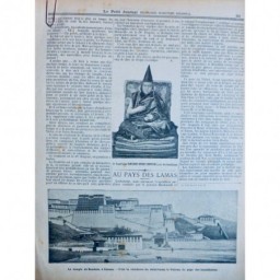 1904 TIBET BOUDDHISME LAMA PANTCHEN ERTENI RIMPOTCHE PAPE TEMPLE BOUDALA LHASSA