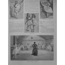 1882 RI DANSEUSE ECOLE DANSE ACADEMIE MUSIQUE EXERCISE GENERAL BARRE