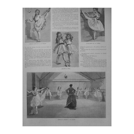 1882 RI DANSEUSE ECOLE DANSE ACADEMIE MUSIQUE EXERCISE GENERAL BARRE