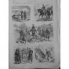 1860 1866 ZOUAVES PONTIFICAUX 3 JOURNAUX