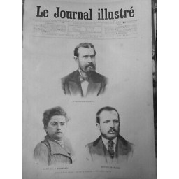 1890 CRIME AFFAIRE GOUFFE 3 JOURNAUX BOMPARD 3 JOURNAUX