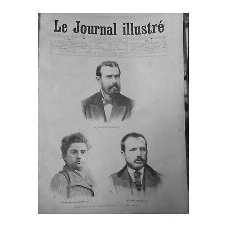 1890 CRIME AFFAIRE GOUFFE 3 JOURNAUX BOMPARD 3 JOURNAUX