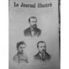 1890 CRIME AFFAIRE GOUFFE 3 JOURNAUX BOMPARD 3 JOURNAUX