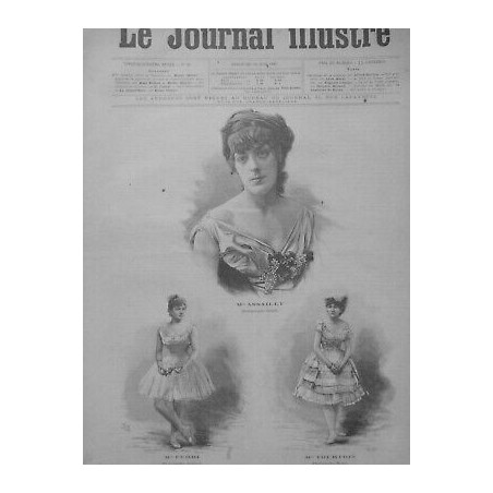 1887 DANSE DANSEUSES VICTIMES INCENDIE OPERA MLE ASSAILLY MLE FERRI MLE TOURTOIS