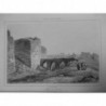 1835 GRAVURE SYRIE ANCIENNE MURS BOSTRA BOSRA