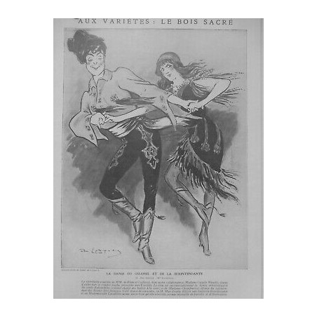 1910 DANSEURS DANSEUSES DANSE COLONEL SURINTENDANTE M.MAX DEARLY MLLE.LAVALLIERE