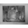 1835 GRAVURE SYRIE ANCIENNE RUINES TEMPLE MIFSEMA MISSEMA