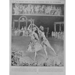 1908 F DANSEURS DANSEUSES BALLET LOUIS XV MMES ZAMBELLI MEUNIER CHEVALIER D EON