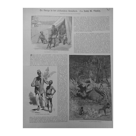 1890 1891 CARAIBES INDIEN JOURNAL ALLEMAND CHASSE ELEPHANT