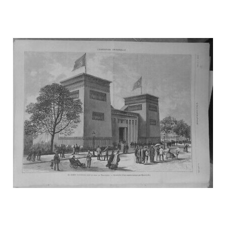 1878 I MAISON EGYPTIENNE PARC TROCADERO RECONSTITUTION MARIETTE-BEY