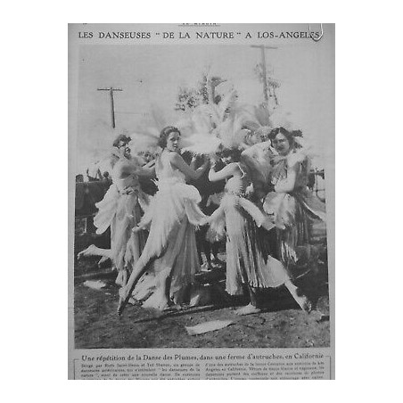 1920 M DANSE CLASSIQUE DANSEUSES NATURE LOS ANGELES RUTH SAINT DENIS TED SHAVON