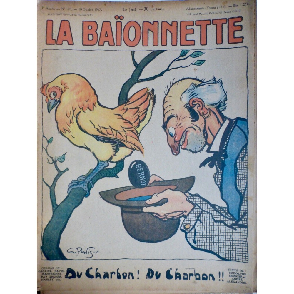 1917 DESSIN PAVIS POULE OEUF BERNOT PONTE